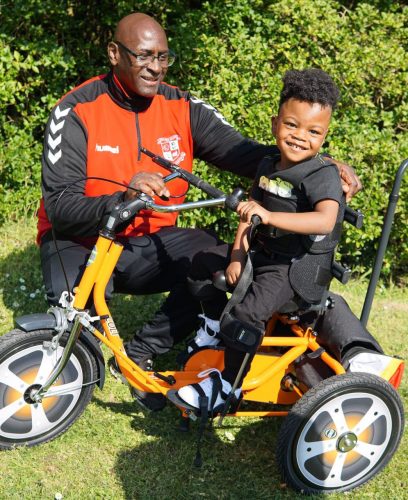 Romain with his grandad