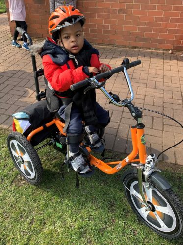 Romain with his new trike